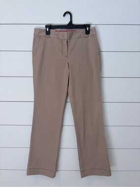 J.Crew City Fit Stretch Chino Crop Pants 10 Khaki Preppy Quiet Luxury NWT